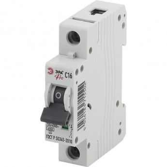 Автоматический выключатель ЭРА PRO NO-901-44 ВА47-63 1P 16А Автоматический выключатель ЭРА PRO NO-901-44 ВА47-63 1P 16А