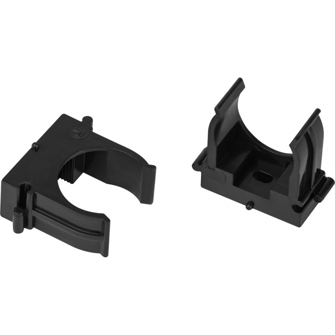 Держатель для труб (клипса) ЭРА Б0062030 d20мм CLIP-20-B-MP прямой монтаж черный B0062030