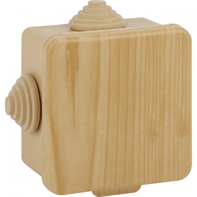 Коробка ЭРА распаячн. открытой установки КОР сосна 80х80х50мм с гермовводами 7 вх. IP54 B0043225