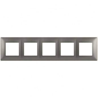 Рамка для розеток и выключателей ЭРА ELEGANCE Б0065821 14-5005-16 на 5 постов титан