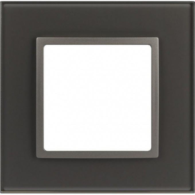 Рамка для розеток и выключателей ЭРА ELEGANCE Б0065833 14-5101-16 на 1 пост стекло титан B0065833
