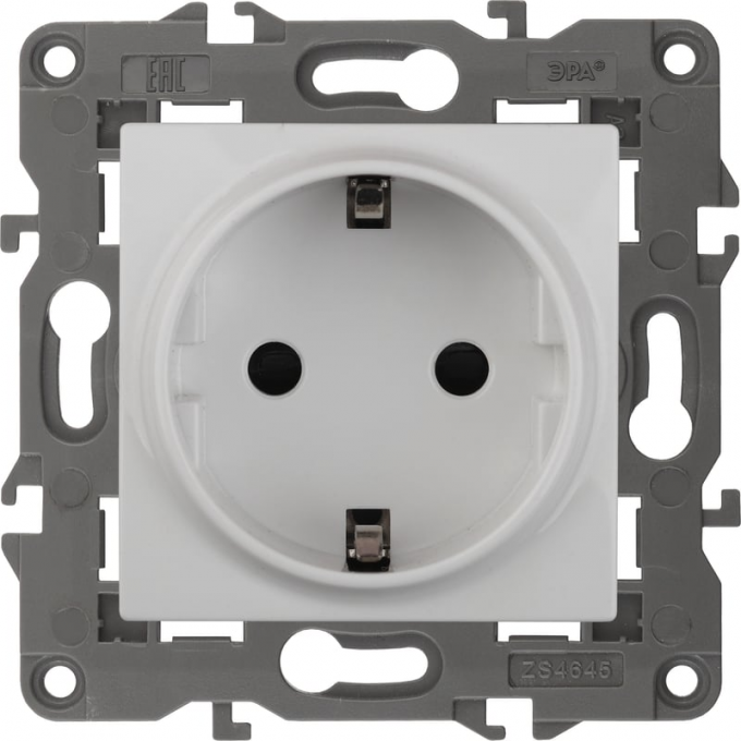 Розетка 2P+E ЭРА ELEGANCE SCHUKO 14-2101-01 16A-250В, IP20 B0034264