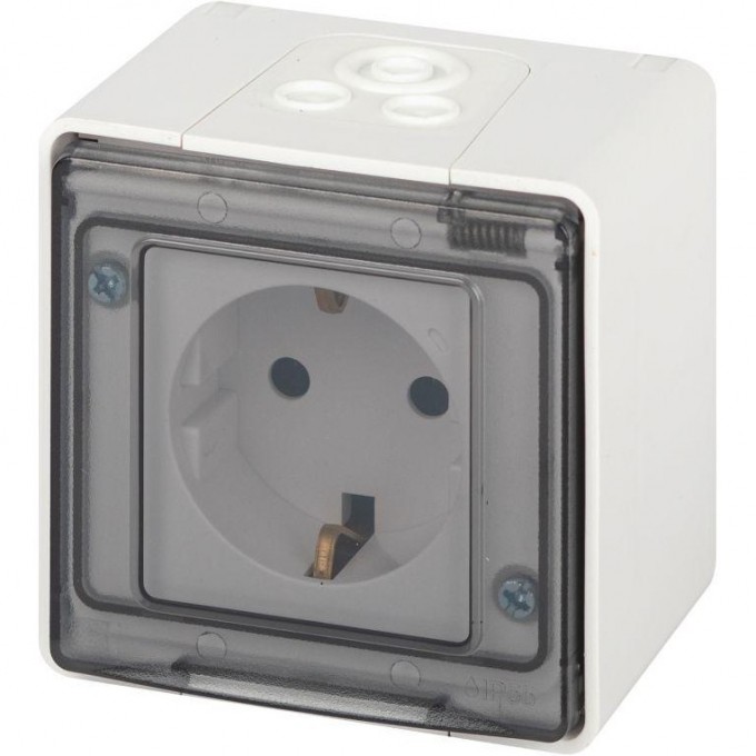 Розетка ЭРА ЭКСПЕРТ 11-2501-01 2P+E IP55 16А-250В ОУ белый B0063294