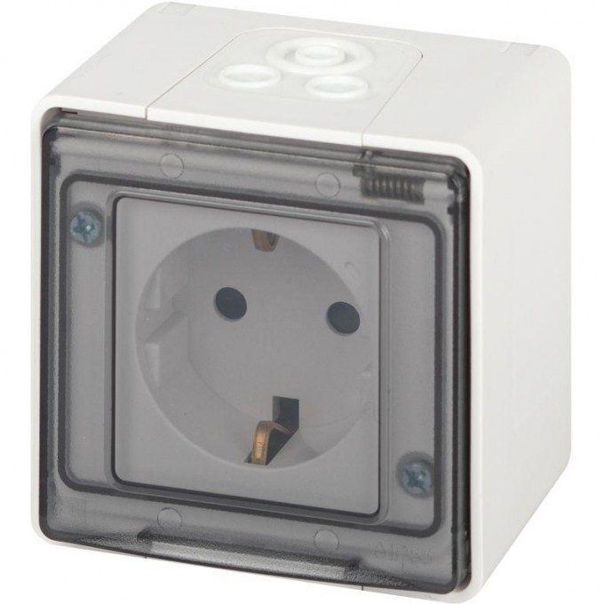 Розетка ЭРА ЭКСПЕРТ 11-2502-01 2P+E IP55 шторки 16А-250В ОУ белый B0063280