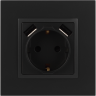 Розетка ЭРА ELEGANCE 14-4109-05 16А 250В 2P+E с 2хUSB 5В-3А защитные шторки антрацит B0047871