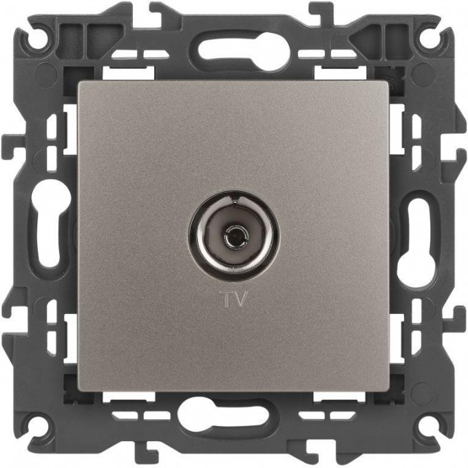 Розетка ЭРА ELEGANCE Б0065760 14-3101-16 TV одиночная титан B0065760