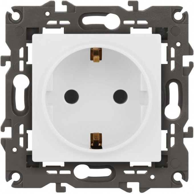 Розетка ЭРА ELEGANCE Б0065800 14-2101-01М 2P+E Schuko 16А-250В матовый белый B0065800