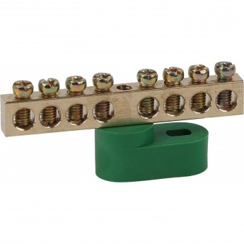 Шина ЭРА PE "земля" на одном угловом изоляторе ШНИ-6х9-8-У1