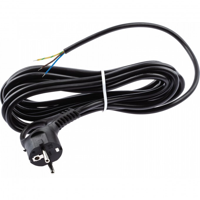 Шнур сетевой с вилкой ЭРА UX-3x0,75-1,5m-B с заземлением 1,5м ПВС 3x0,75мм2 черный B0048689