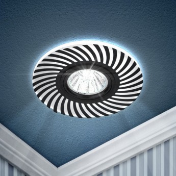 Светильник ЭРА DK LD32 BK /1 декор cо светодиодной подсветкой MR16 220V MAX 11W черный Светильник ЭРА DK LD32 BK /1 декор cо светодиодной подсветкой MR16 220V MAX 11W черный