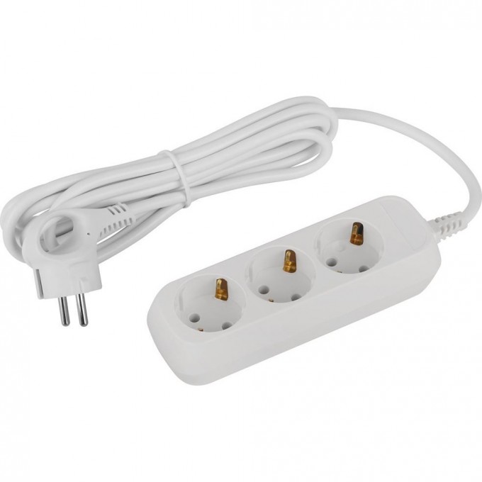 Удлинитель электрический ЭРА UDL-10-330-E Greenline 3 розетки с заземлением 3м ПВС 3х0.75кв.мм B0065037