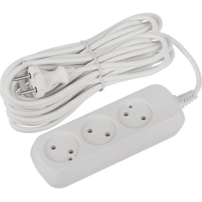 Удлинитель электрический ЭРА UDL-10-370 Greenline 3 розетки без заземления 7м ПВС 2х1кв.мм B0065031