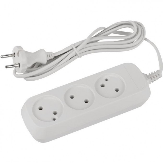 Удлинитель электрический ЭРА UDL-6-315 Greenline 3 розетки без заземления 1.5м ШВВП 2х0.75кв.мм B0065043