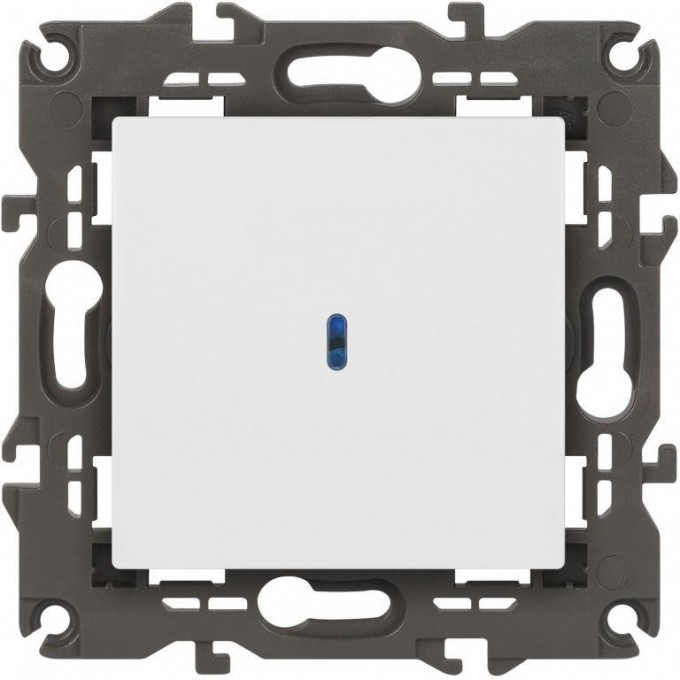 Выключатель ЭРА ELEGANCE 14-1102-01 10А IP20 250В 10AX с подсветкой белый B0034215