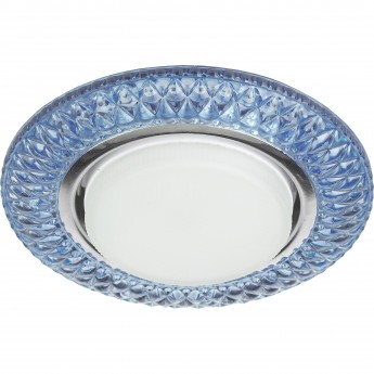 Светильник ЭРА DK LD23 BL1/WH декор cо светодиодной подсветкой Gx53 голубой Светильник ЭРА DK LD23 BL1/WH декор cо светодиодной подсветкой Gx53 голубой