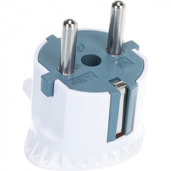 Вилка плоская ЭРА V5 c/з 16A прямой ввод белая Вилка плоская ЭРА V5 c/з 16A прямой ввод белая